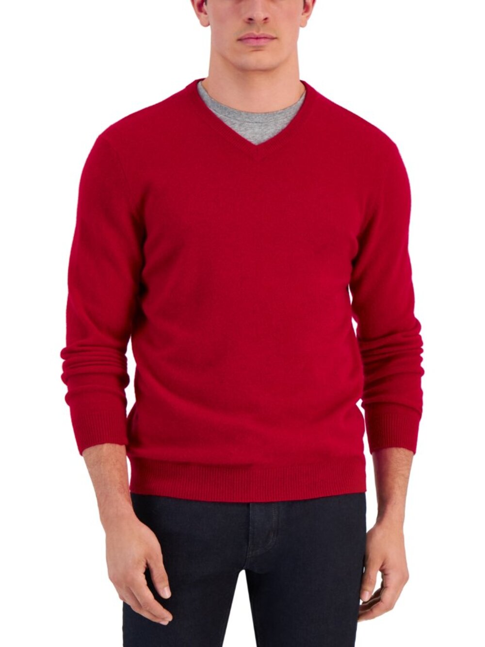 Club Room Luxury Men's 100% Cashmere V-Neck Sweater XXL NWT